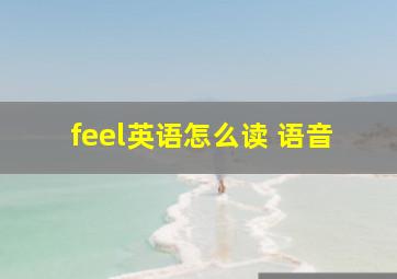 feel英语怎么读 语音